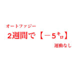 Vol.1  |  2週間で【－5キロ】運動せずにダイエットできた方法|オートファジー