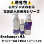 ‼️世界初‼️exchange+H2  水素シャンプー&トリートメント&カプセル